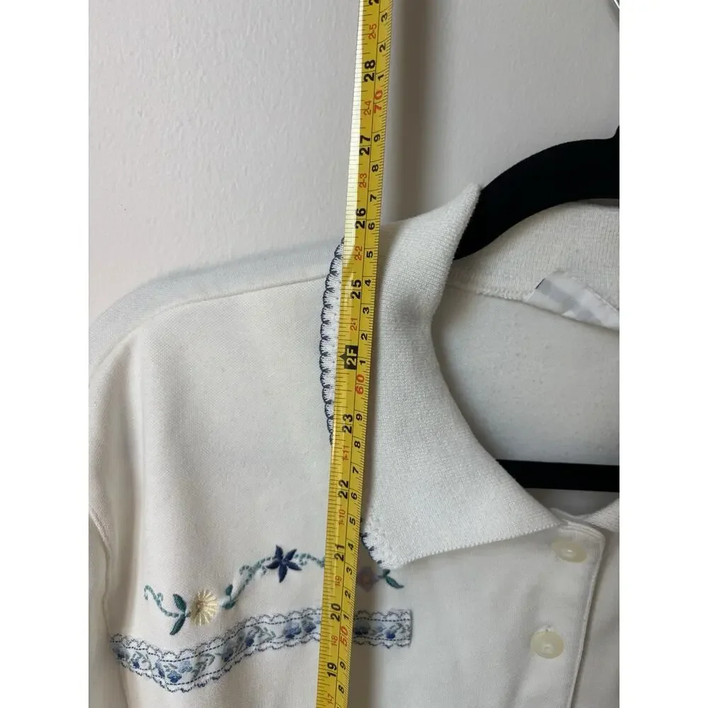 Alfred Dunner Embroidered Puller Over Fits Like Women Size Medium